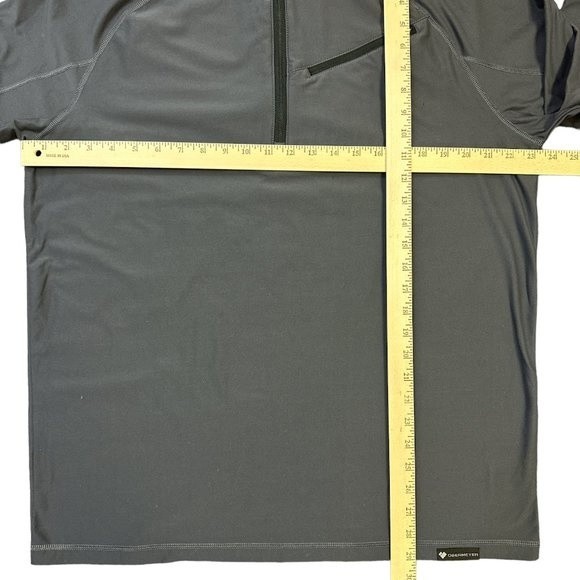 Obermeyer Men's Top Flex 1/4 Zip Pullover Size XL Gray Long Sleeve - Picture 8 of 12